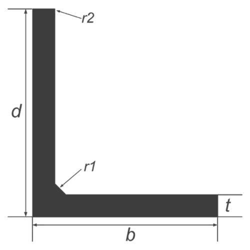 50 x 50 x 6 mild steel equal angle S275