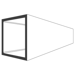 20 x 20 x 2.0 square hollow section S235