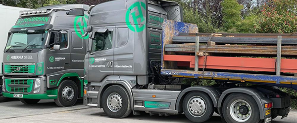 steel delivery throughout ireland